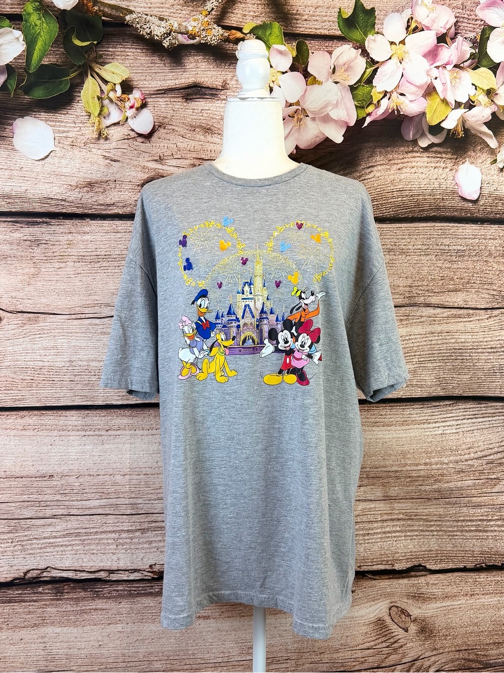 Gildan Softstyle Women’s Disney Mickey Mouse Print Casual Comfy Top 2XL